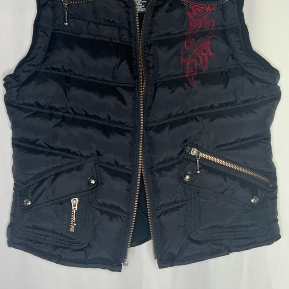 Harley Davidson Puffer Vest Biker Riding Vest Size S - Picture 10 of 11